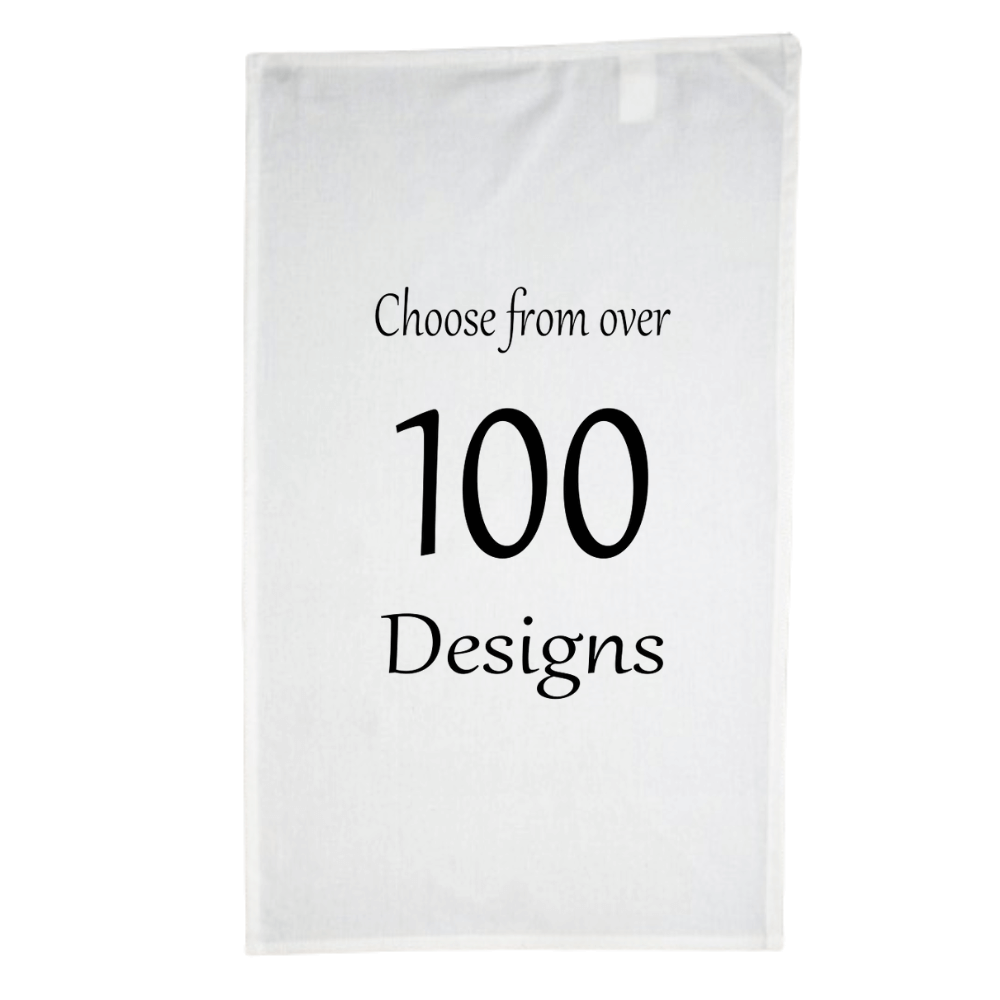 Custom Printed Tea Towel - Available in 2 colours