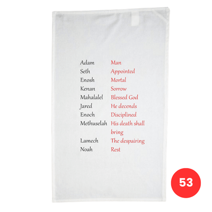 Custom Printed Tea Towel - Available in 2 colours